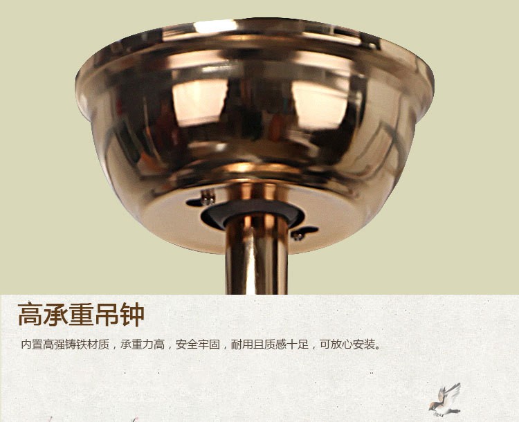 新中式LED遙控隱形風(fēng)扇燈客廳臥室餐廳吸頂?shù)跎葻魞和{(lán)牙電吊扇